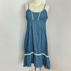 Takeo Kikuchi Denim Chambray Sun Dress M